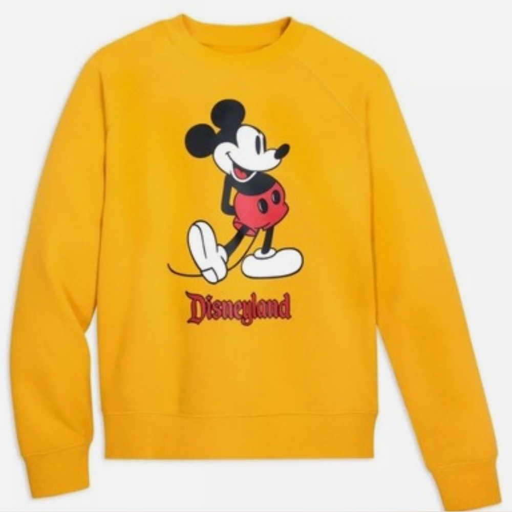 DisneyParks Disneyland Yellow Mickey Mouse Sweatshirt 2XL NWT